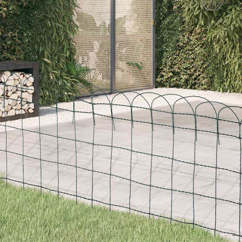Beetzaun Pulverbeschichtetes Eisen 10×0,65 m
