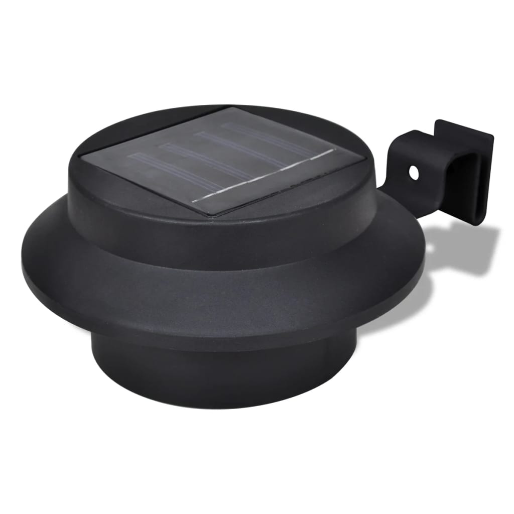 6x Outdoor Lamp Sunlight Set Fence Light Black
