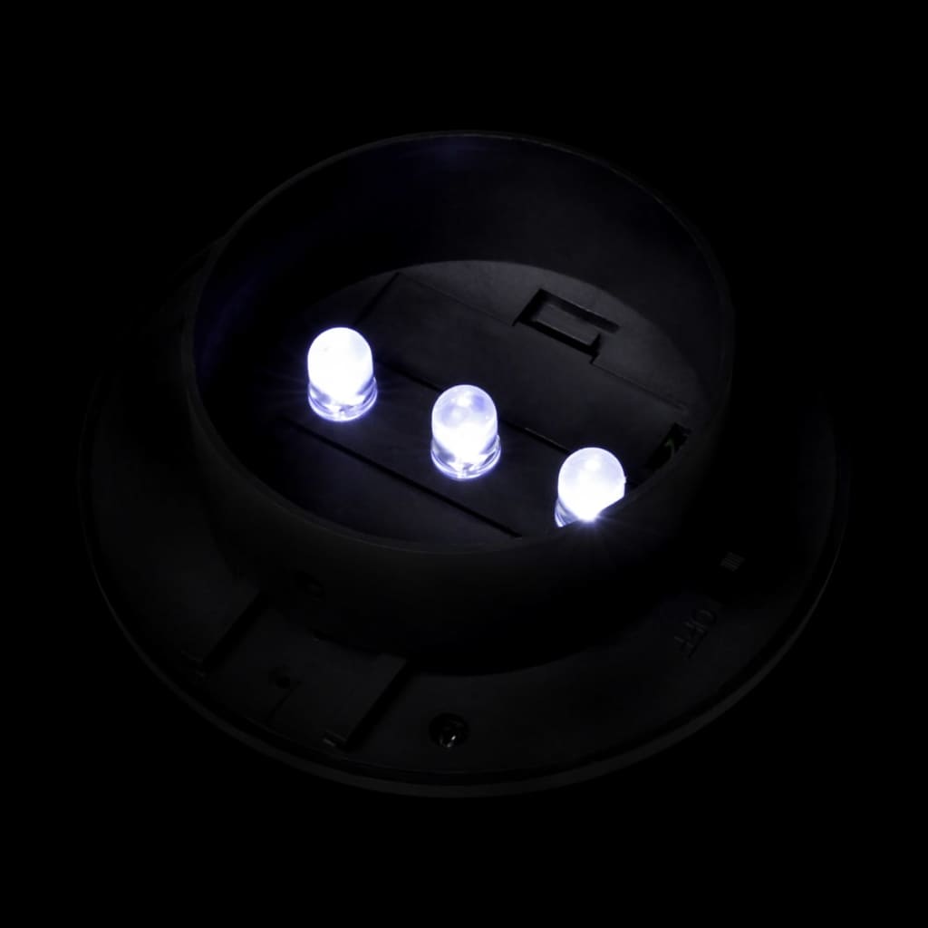 6x Outdoor Lamp Sunlight Set Fence Light Black