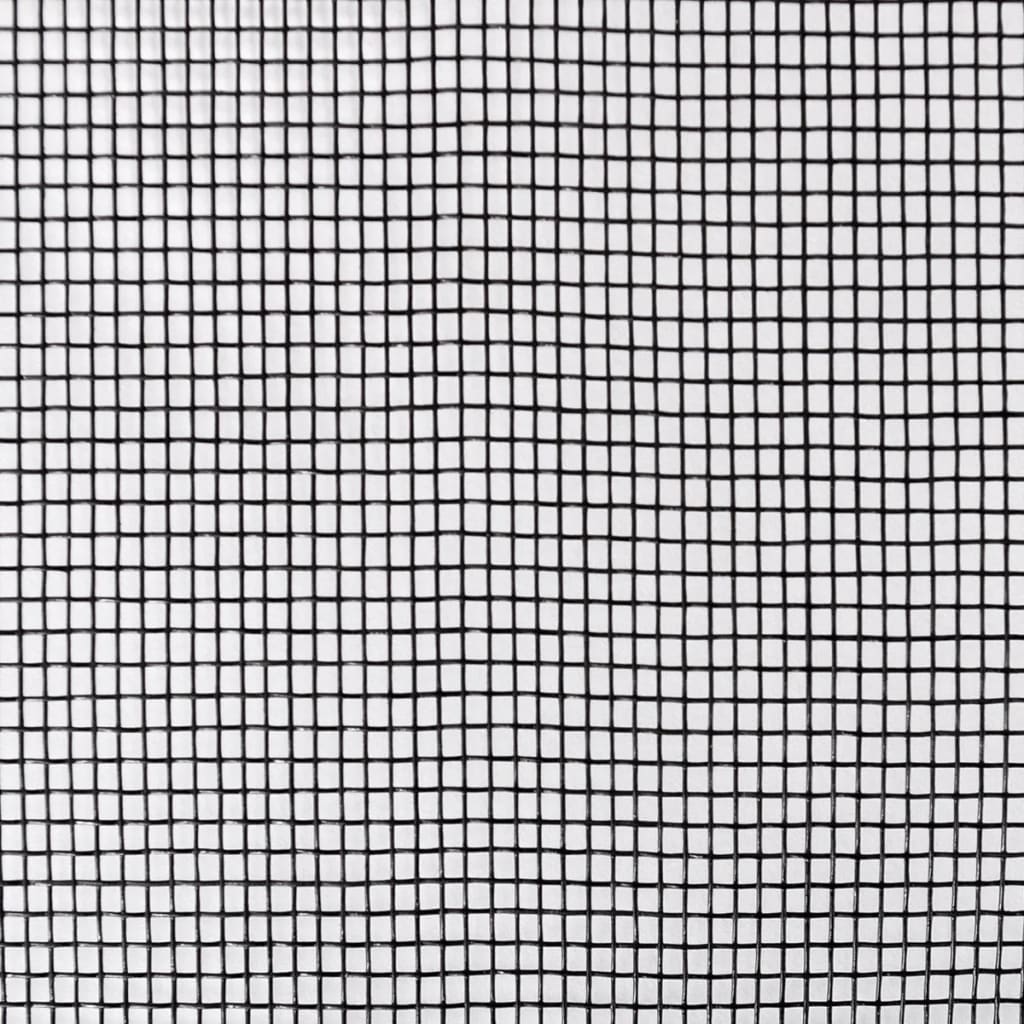 Fliegengitter Fiberglas 100x1000 cm Schwarz