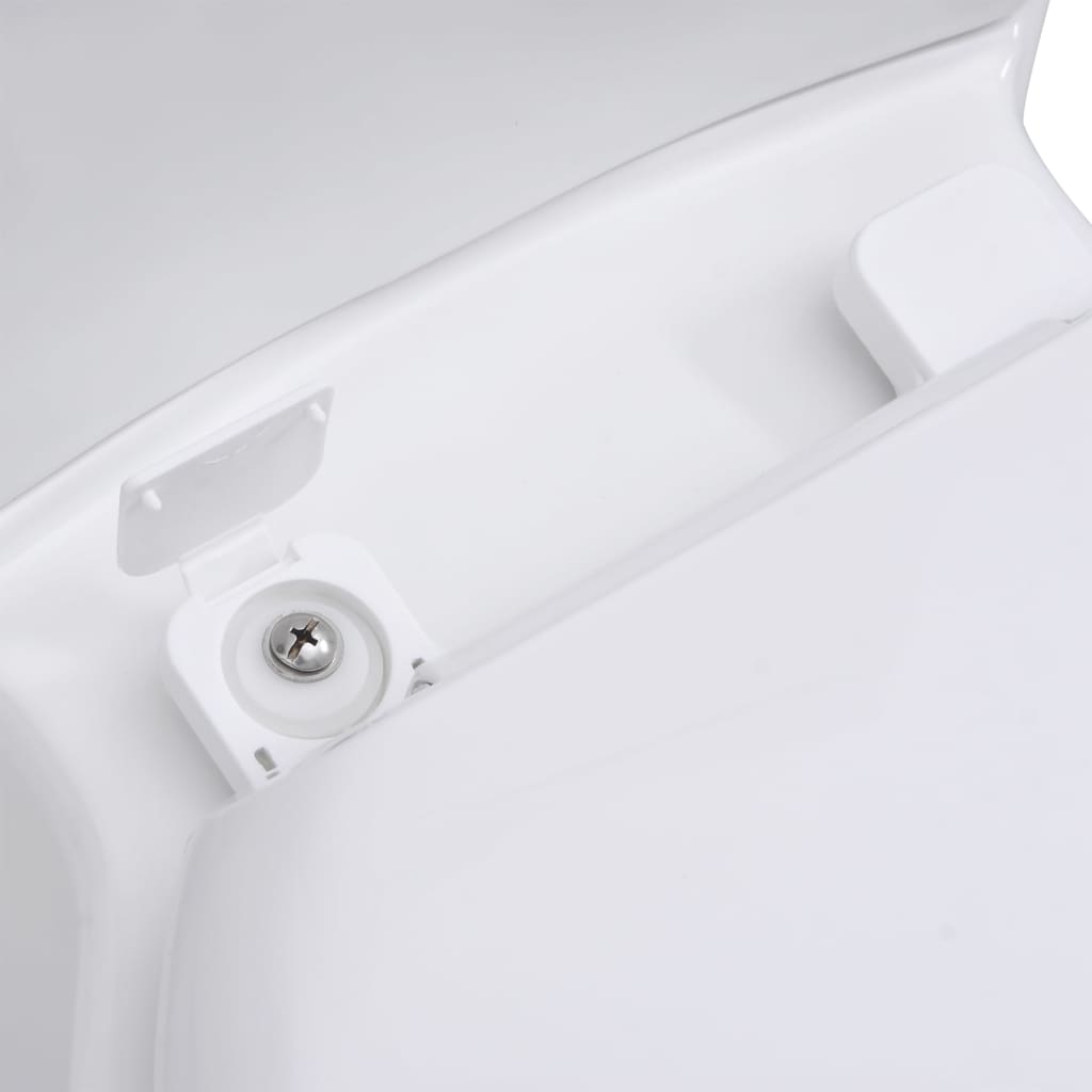 Toilette für Ecke Keramik Weiß