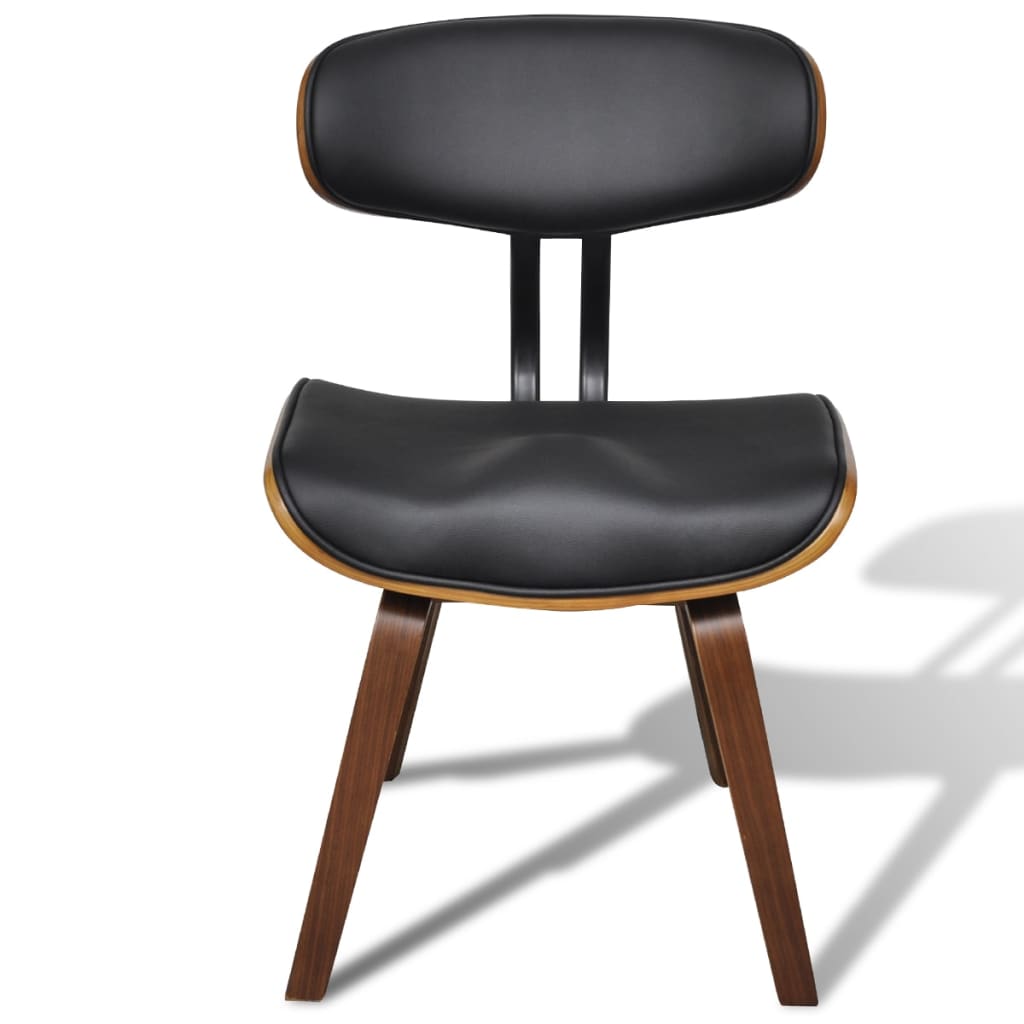 Dining room chairs 6 pcs. bentwood and imitation leather