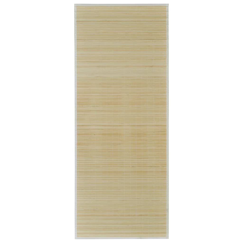 Natural Bamboo Rug Rectangular 80x300 cm