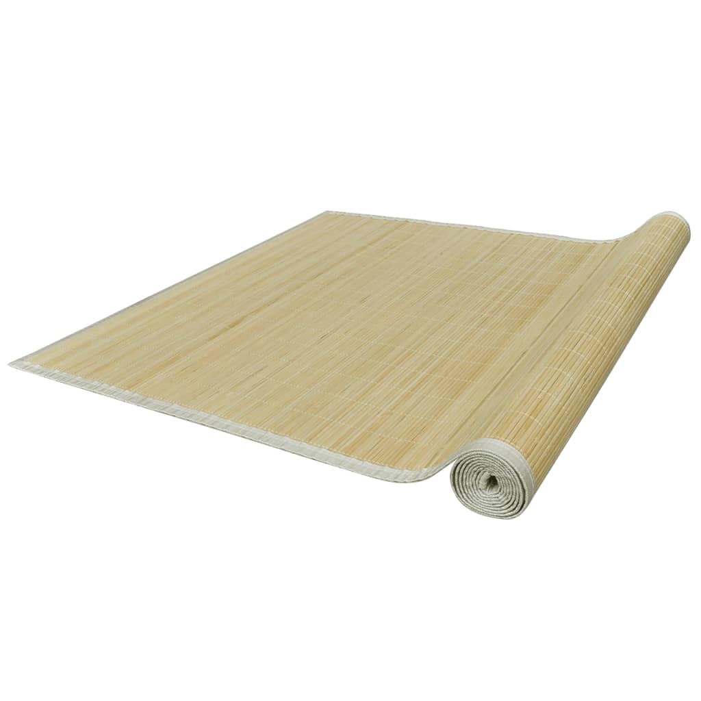 Natural Bamboo Rug Rectangular 150x200 cm