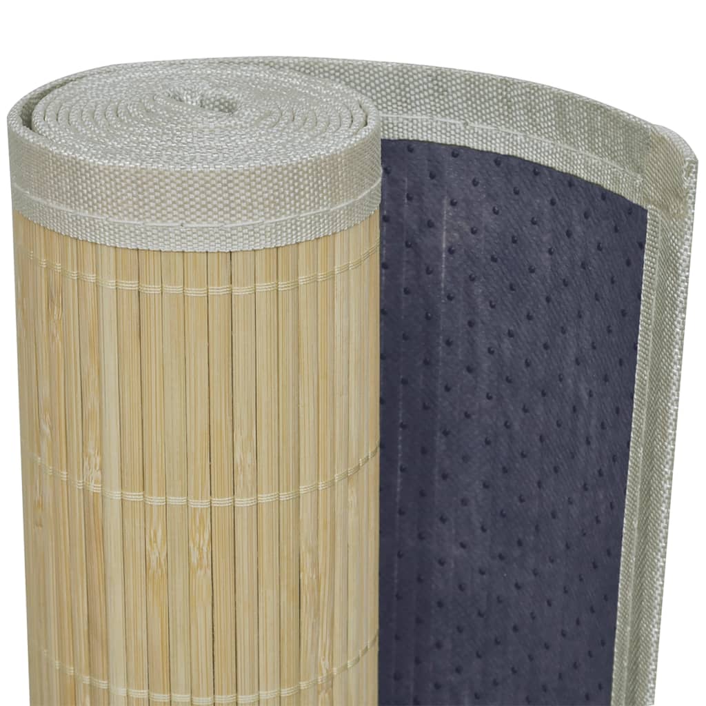 Natural Bamboo Rug Rectangular 150x200 cm