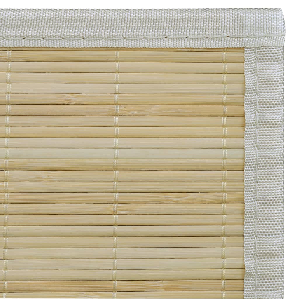 Natural Bamboo Rug Rectangular 150x200 cm