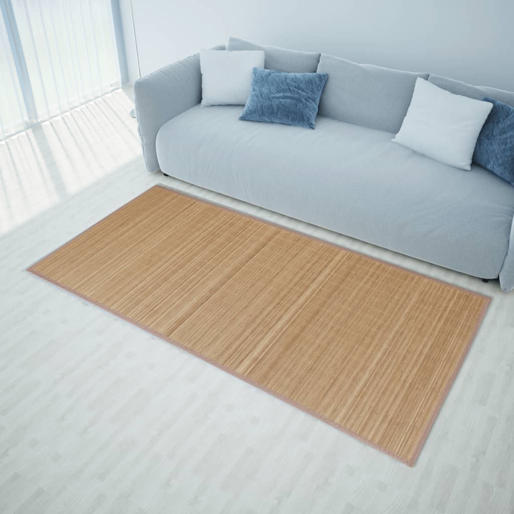 Bamboo Rug Brown Rectangular 120x180 cm