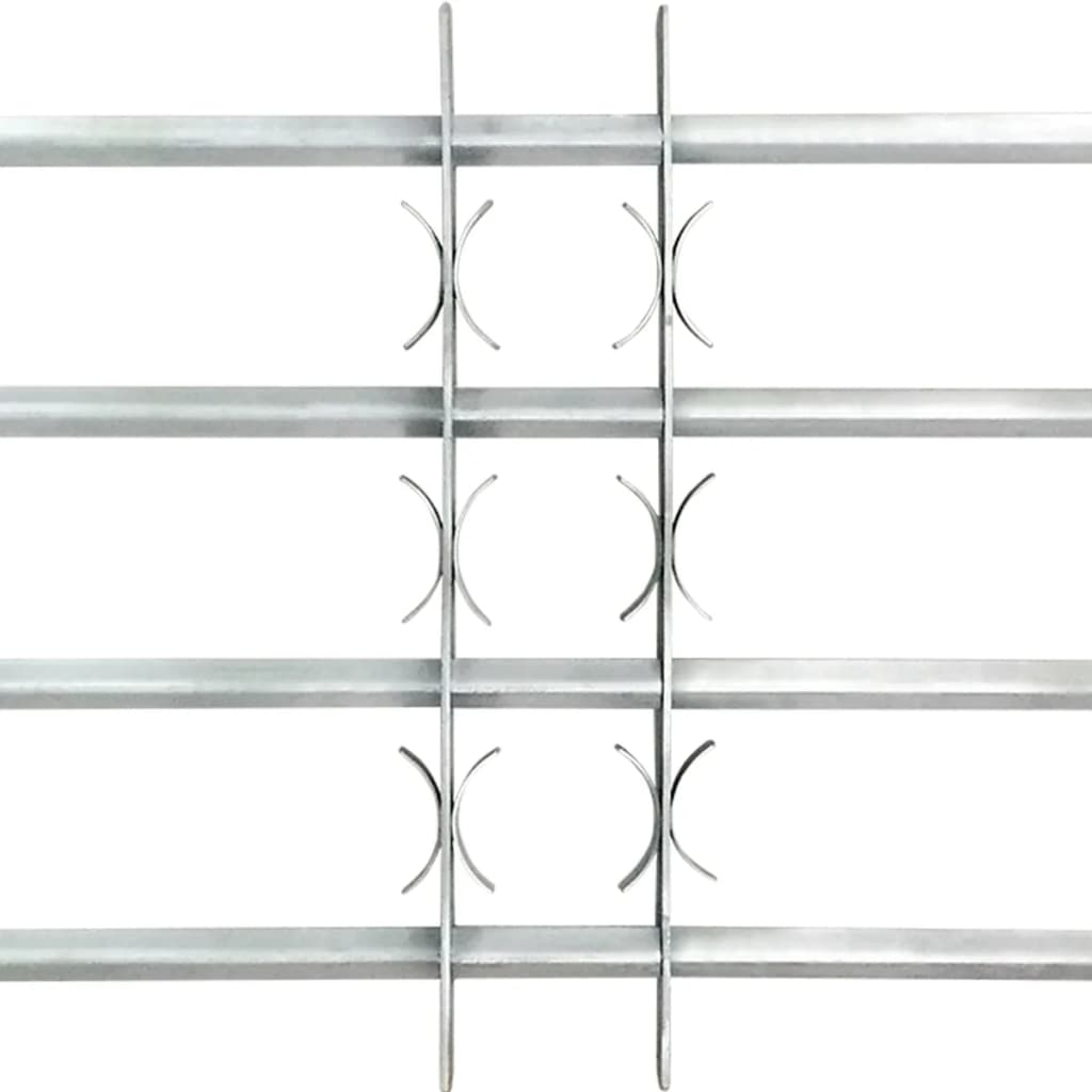 Fenstergitter Verstellbar mit 4 Querstäben 1000-1500 mm