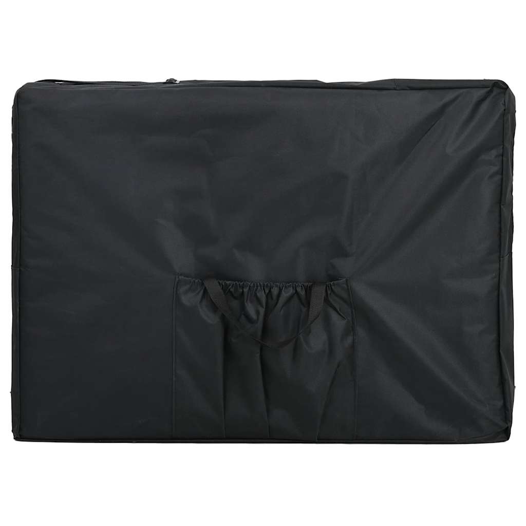 Massagetisch mit Aluminiumrahmen, faltbar 4 Zonen Creme-Weiß