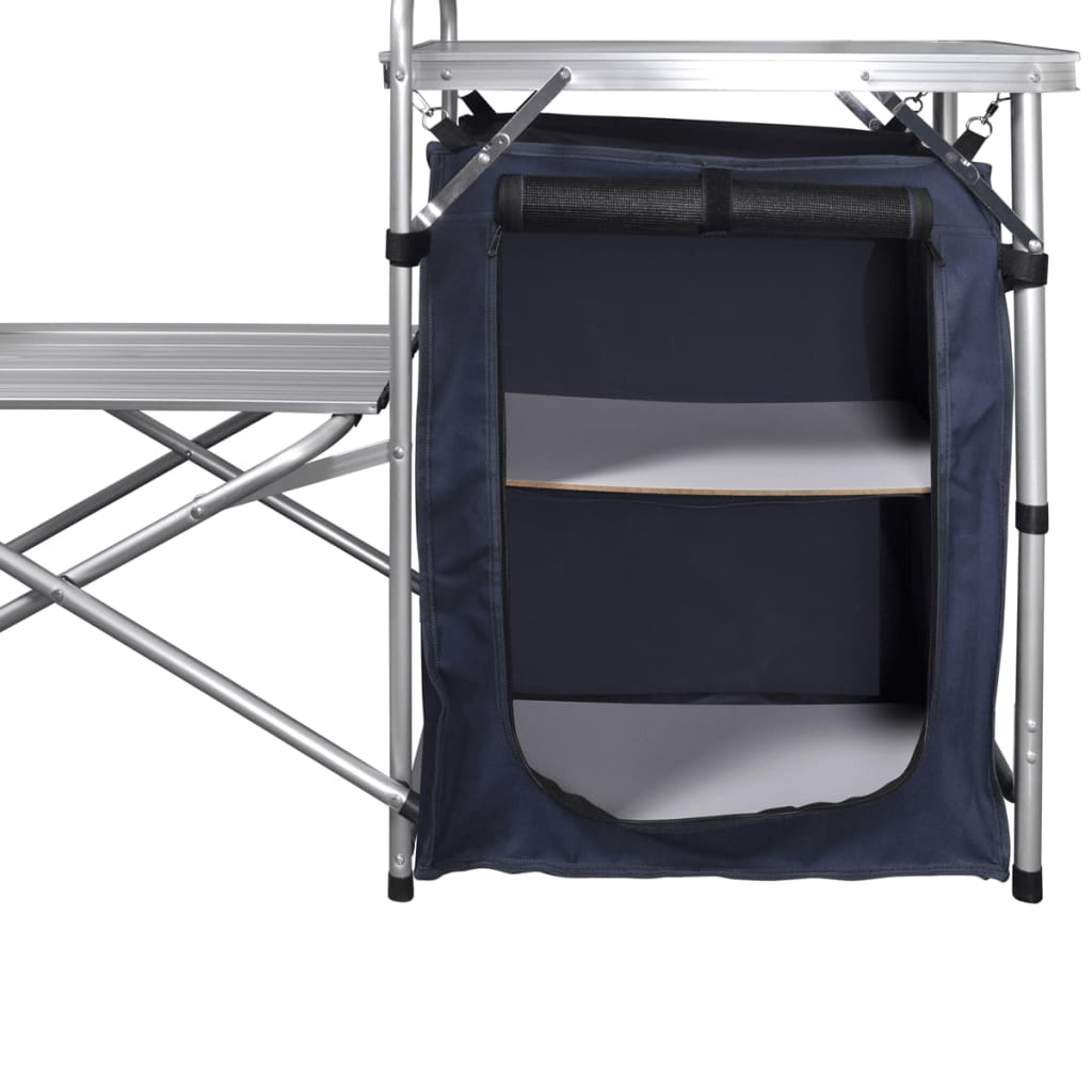 Camping Kitchen Foldable with Aluminum Windshield