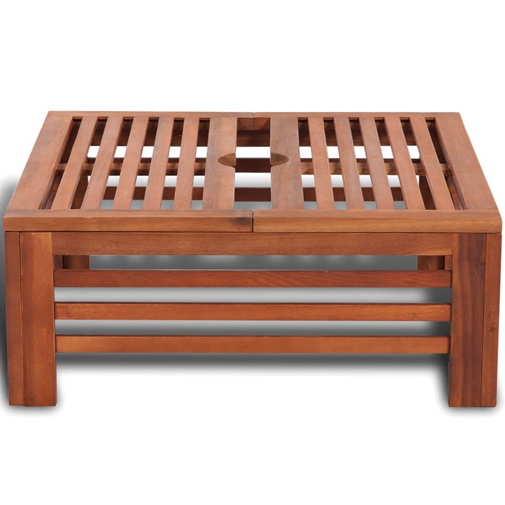 parasol stand cover made of wood