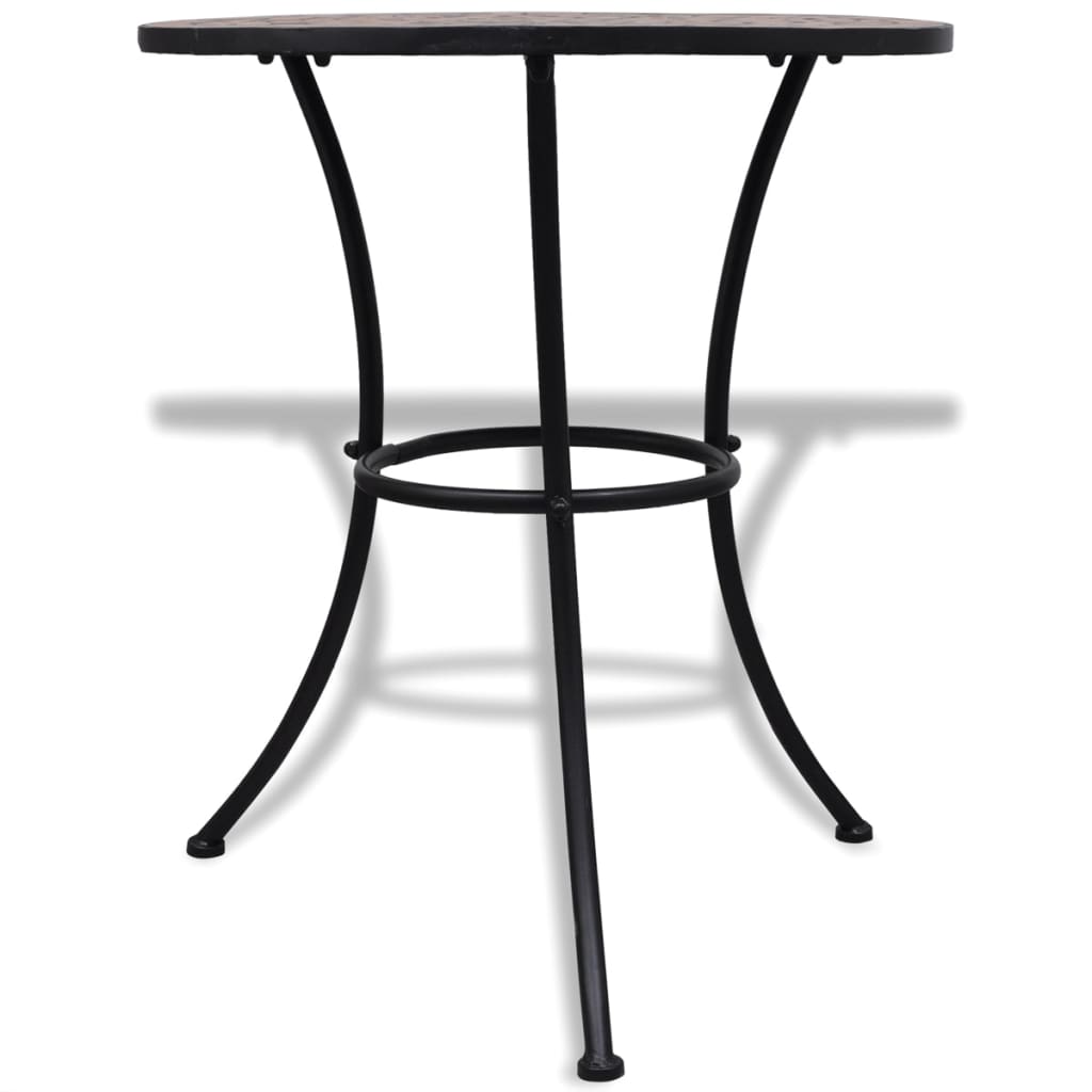 Bistro table terracotta-red 60 cm mosaic