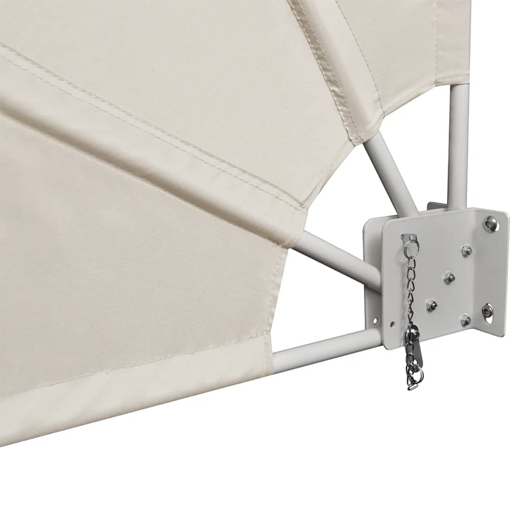 Foldable balcony fan cream 140×140 cm