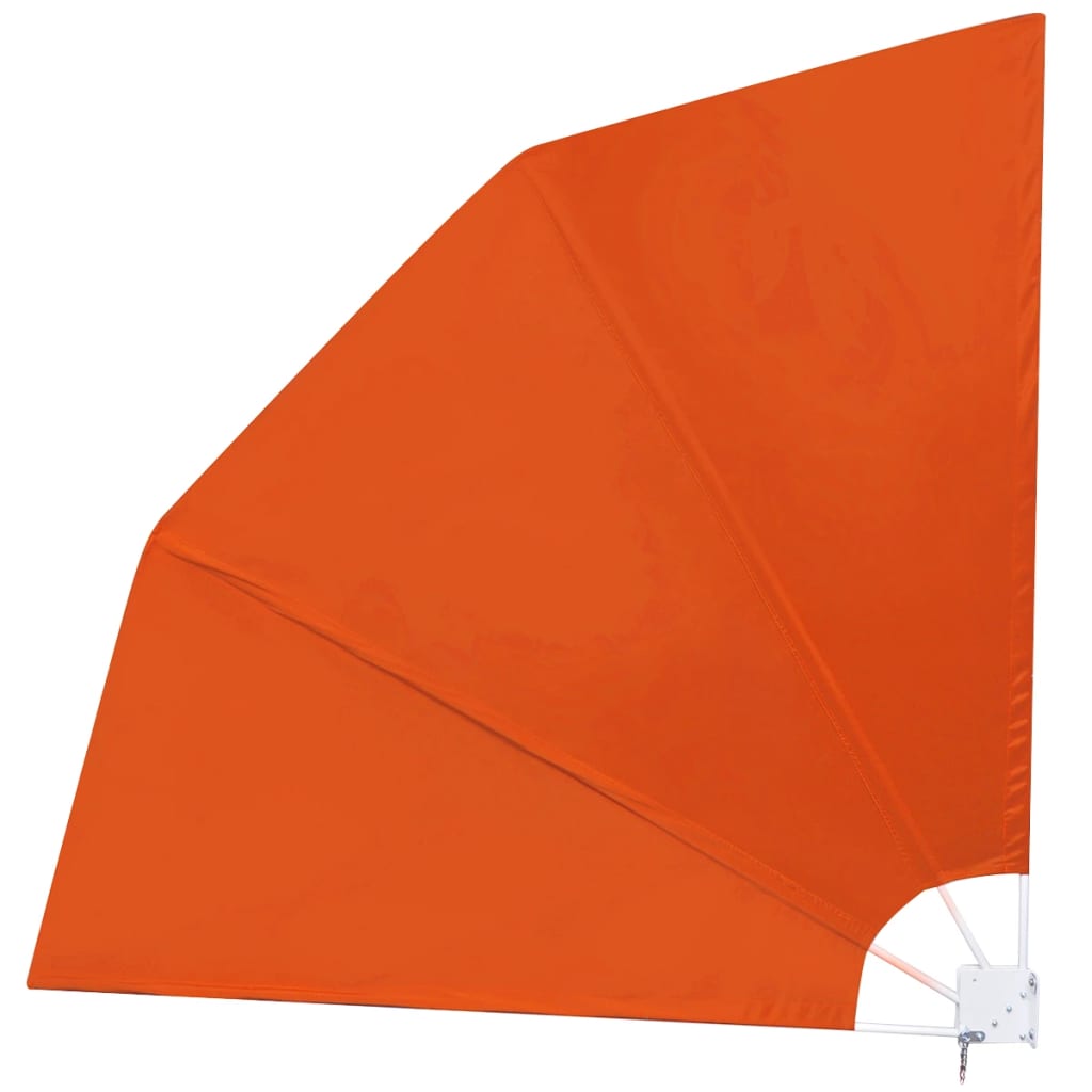Foldable balcony fan terracotta-red 210×210 cm