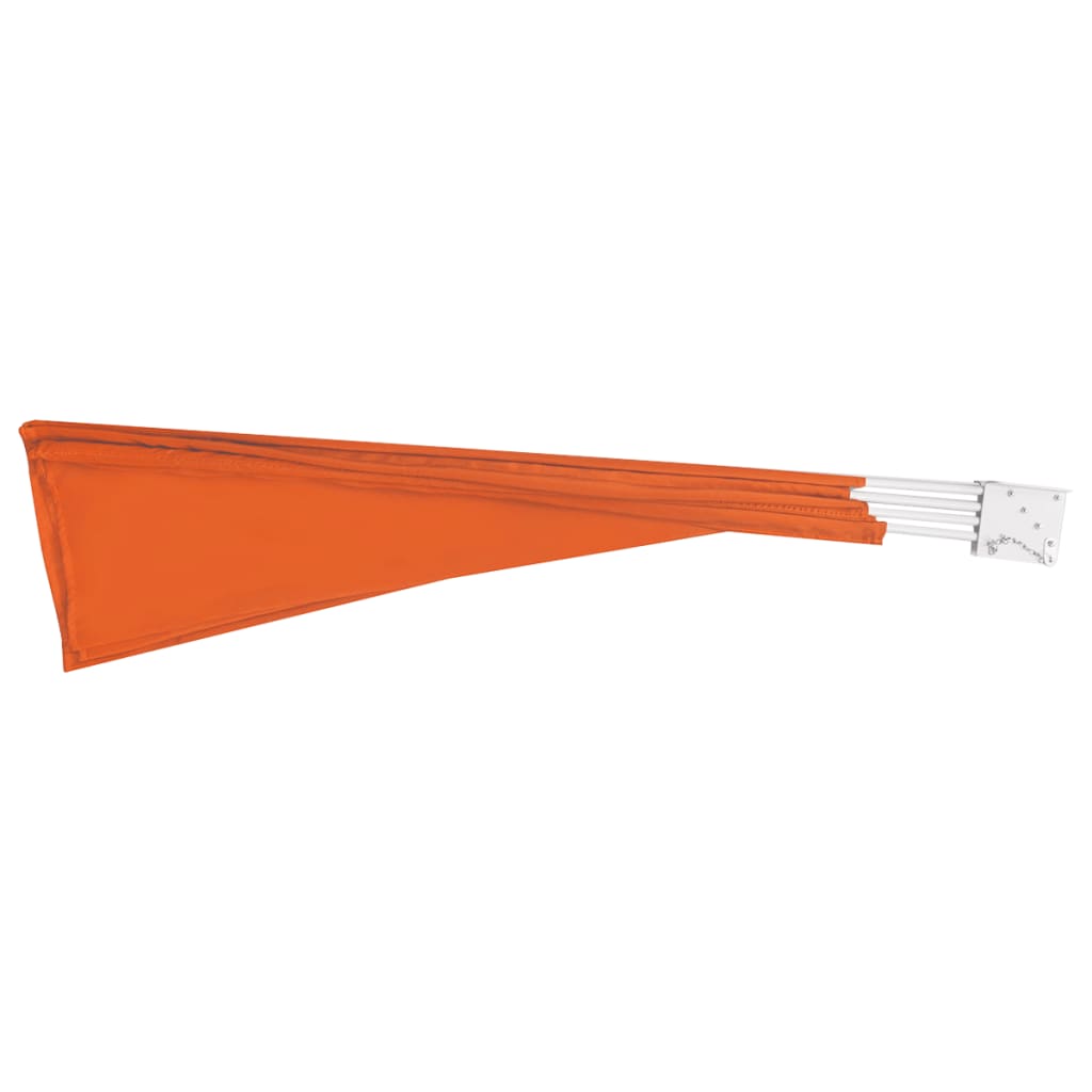 Foldable balcony fan terracotta-red 210×210 cm