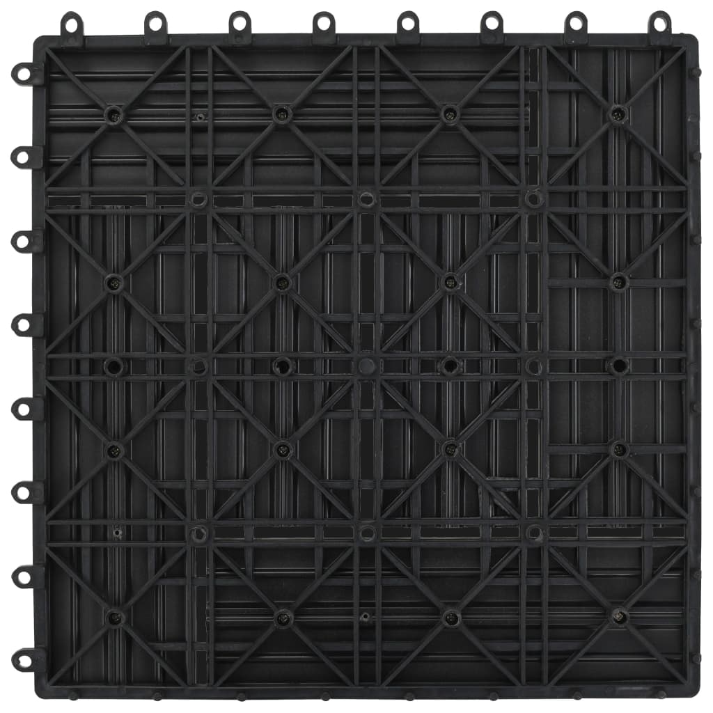 Grey patio tiles 11 pcs. 30 x 30 cm WPC 1 sqm