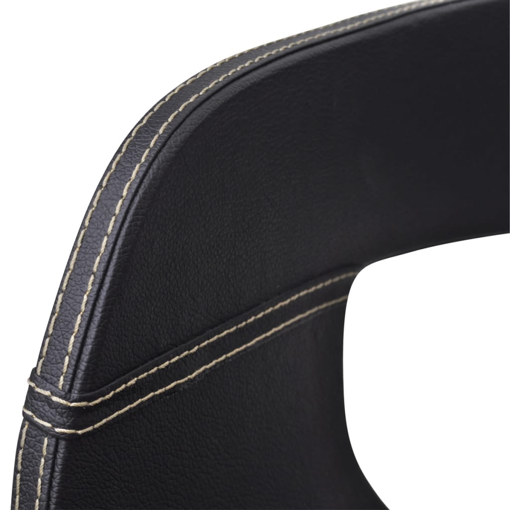 Dining chairs 4 pcs. Black bentwood and imitation leather