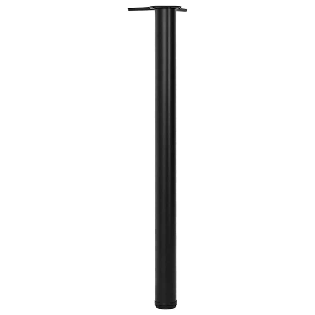 4 height-adjustable table legs black 870 mm