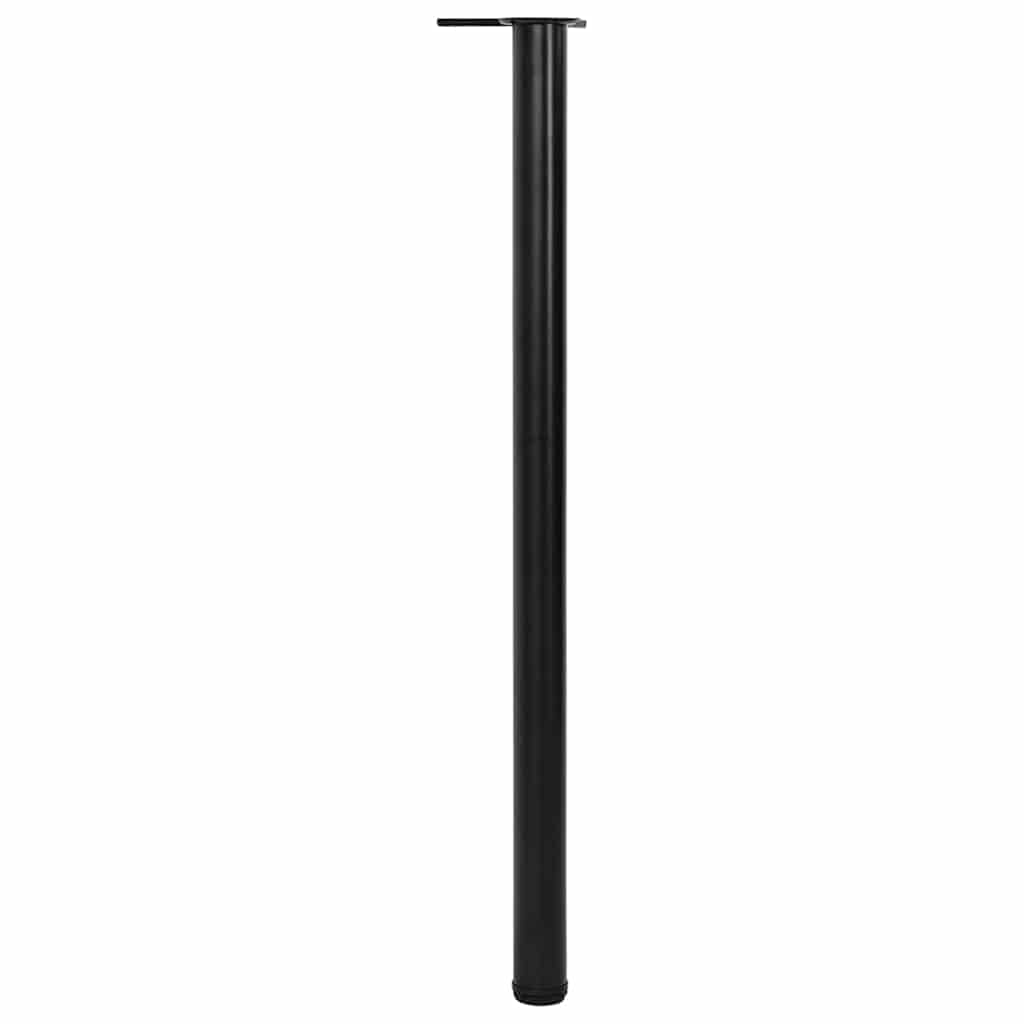 4 height-adjustable table legs black 1100 mm