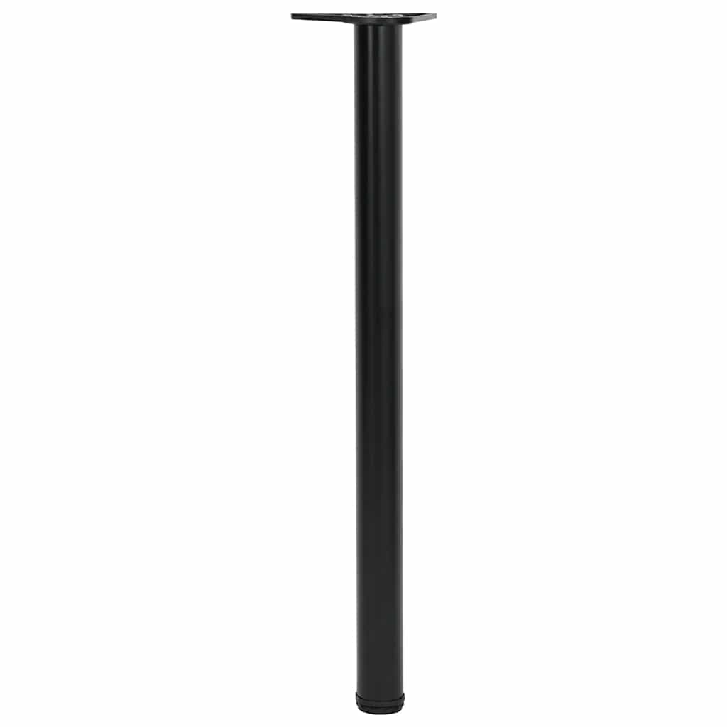 4 height-adjustable table legs black 870 mm