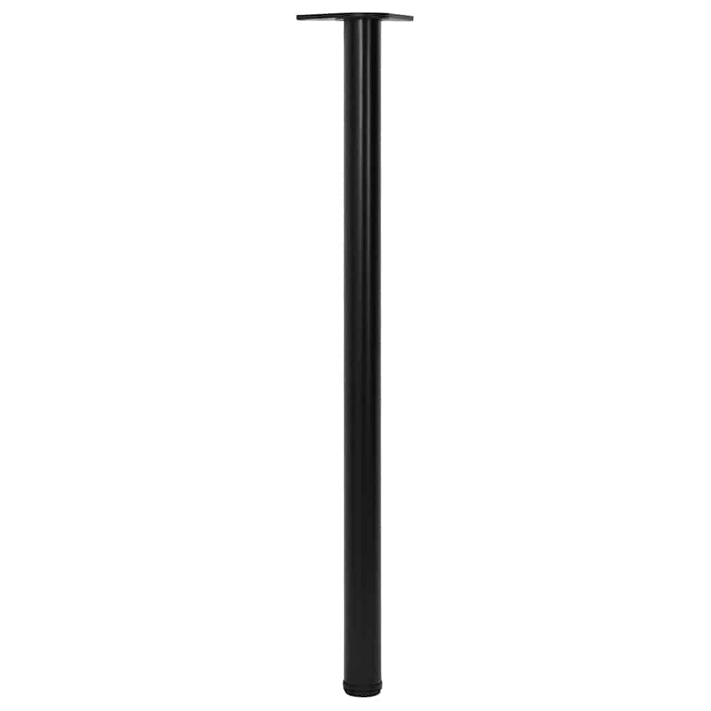 4x height-adjustable table legs black 1100 mm