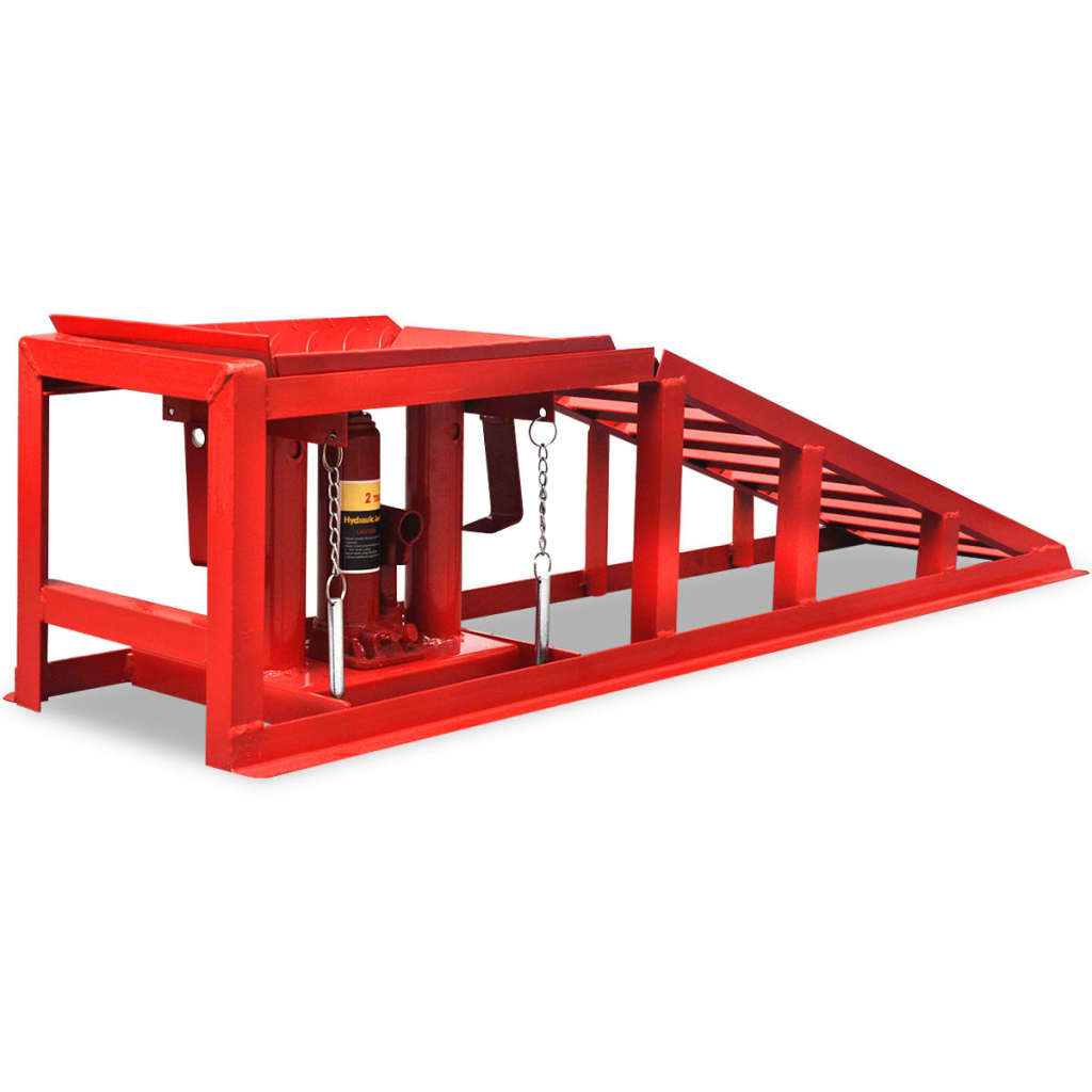 Loading ramps 2 pcs. Red steel