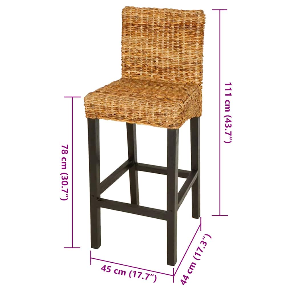 Barstühle 2 Stk. Abaca