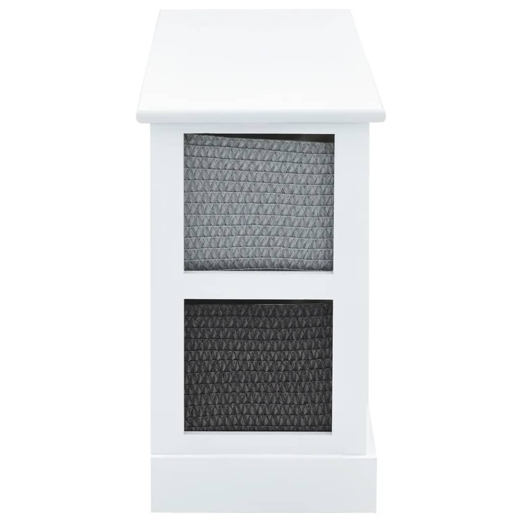 Storage bench 6 drawers wood