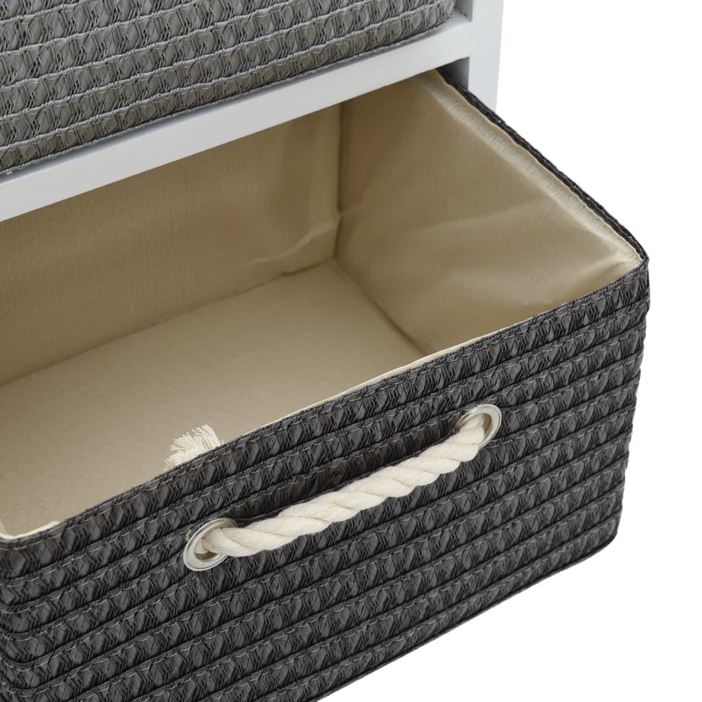 Storage bench 6 drawers wood