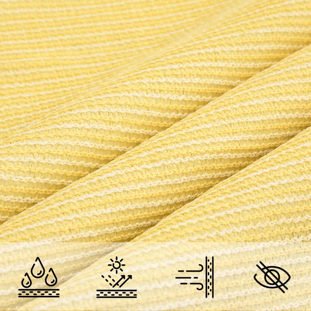 Sonnensegel HDPE Dreieckig 3,6x3,6x3,6 m Beige