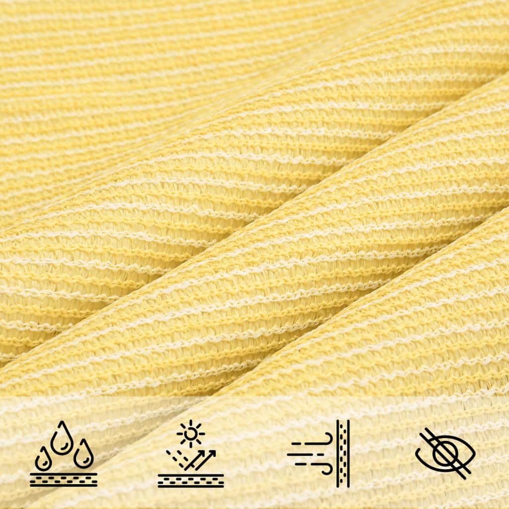 Sonnensegel HDPE Dreieckig 5x5x5 m Beige