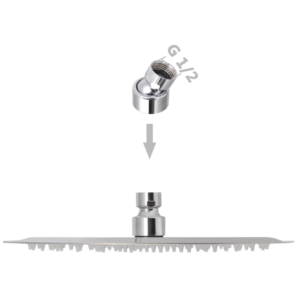 Regenbrause Edelstahl 25 cm Rund