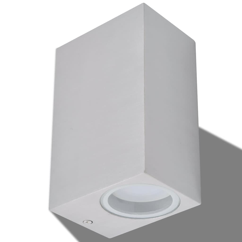 LED-Außenwandleuchten 2 Stk. Quadratisch Auf-/Abwärts