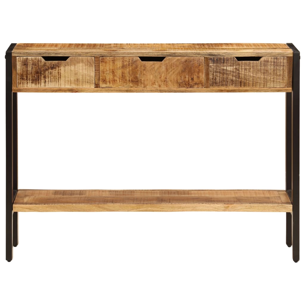 Sideboard mit 3 Schubladen 110x35x75 cm Massivholz Mango