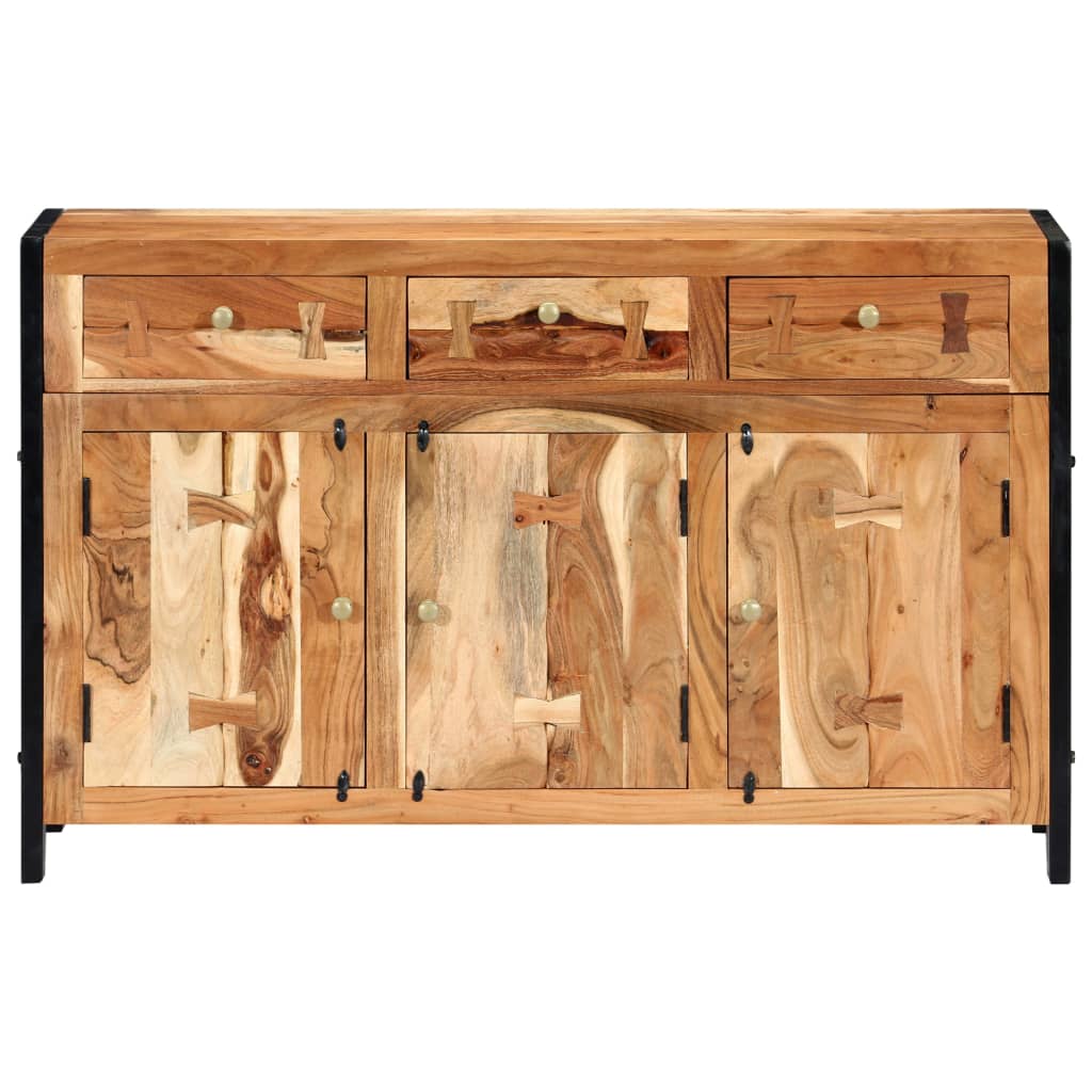 Sideboard 120 x 35 x 75 cm Massivholz Akazie