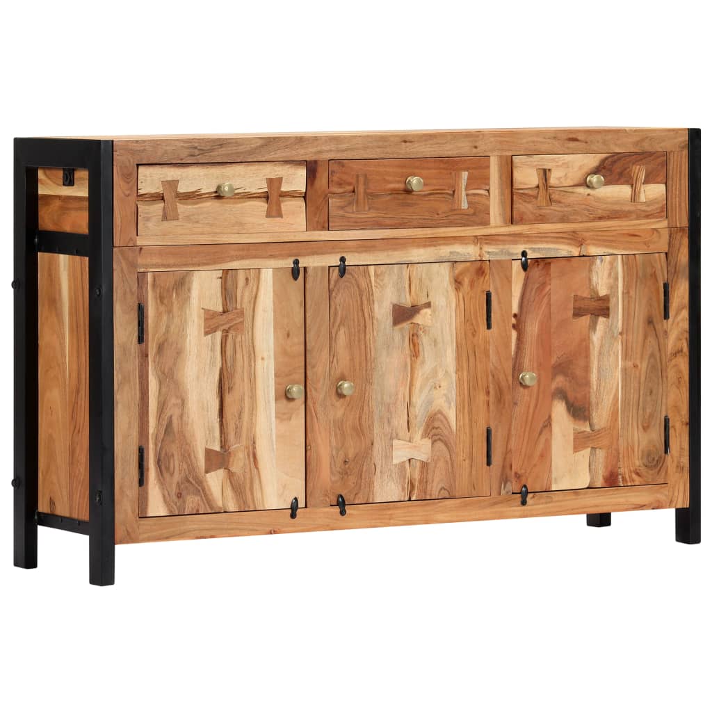 Sideboard 120 x 35 x 75 cm Massivholz Akazie
