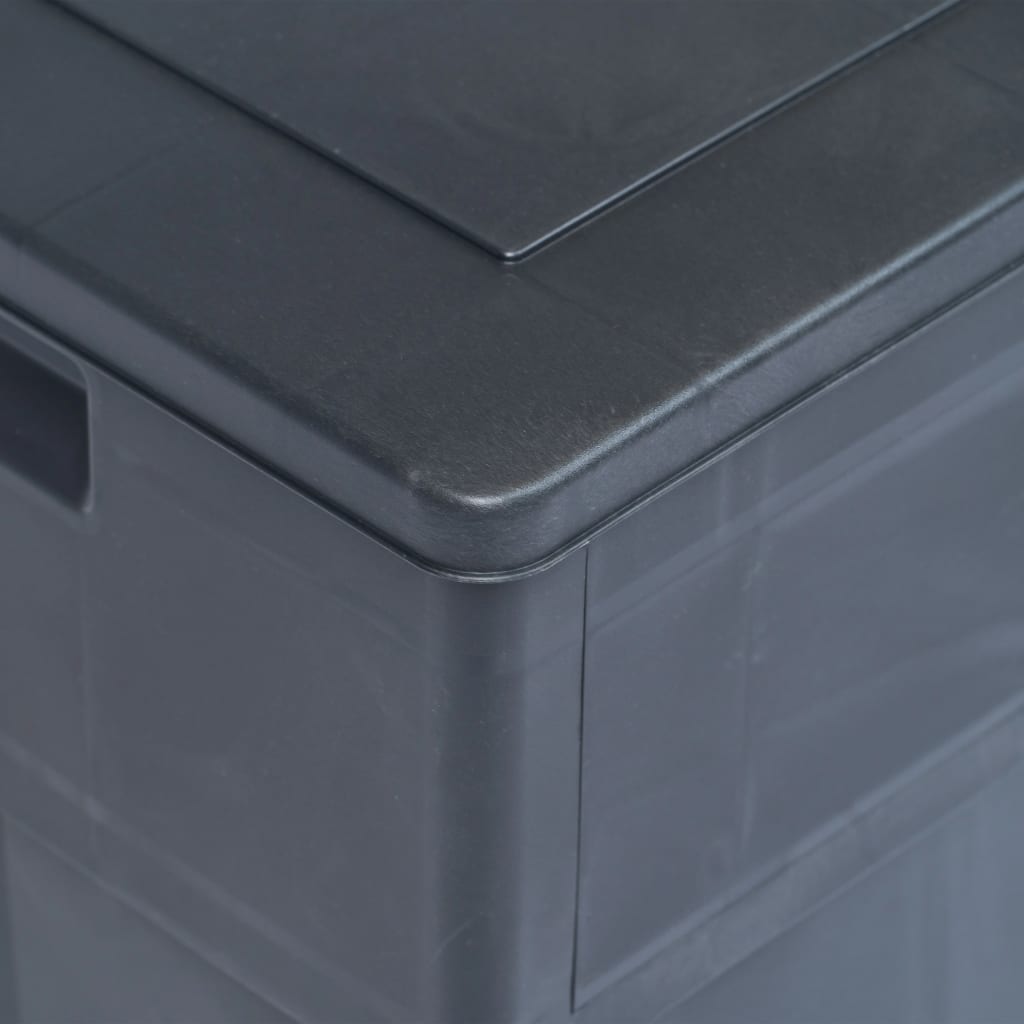 Garten-Aufbewahrungsbox 320 L Schwarz