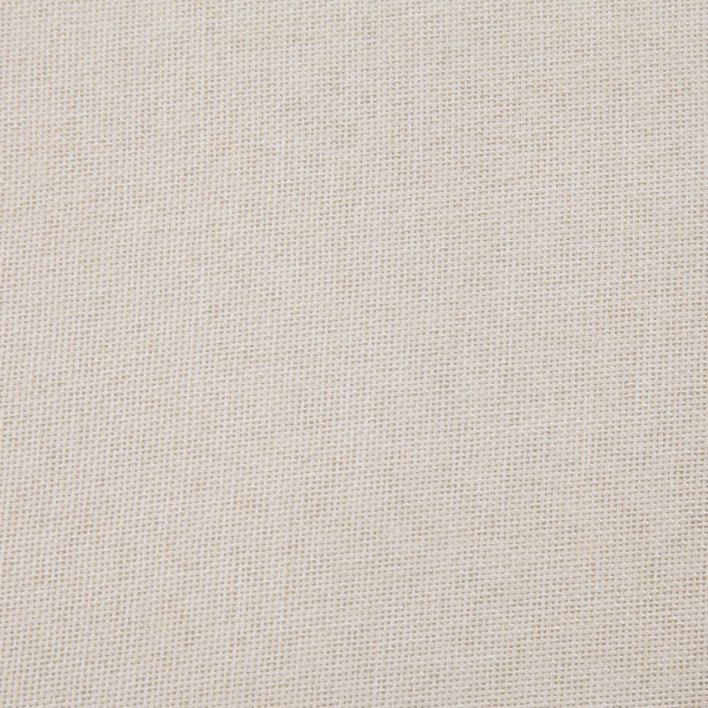 Bank mit Staufach 116 cm Creme Polyester