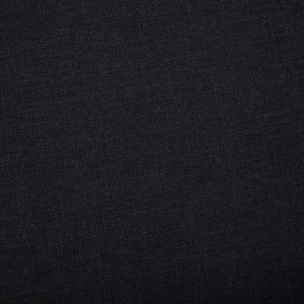 Bank mit Staufach 116 cm Schwarz Polyester