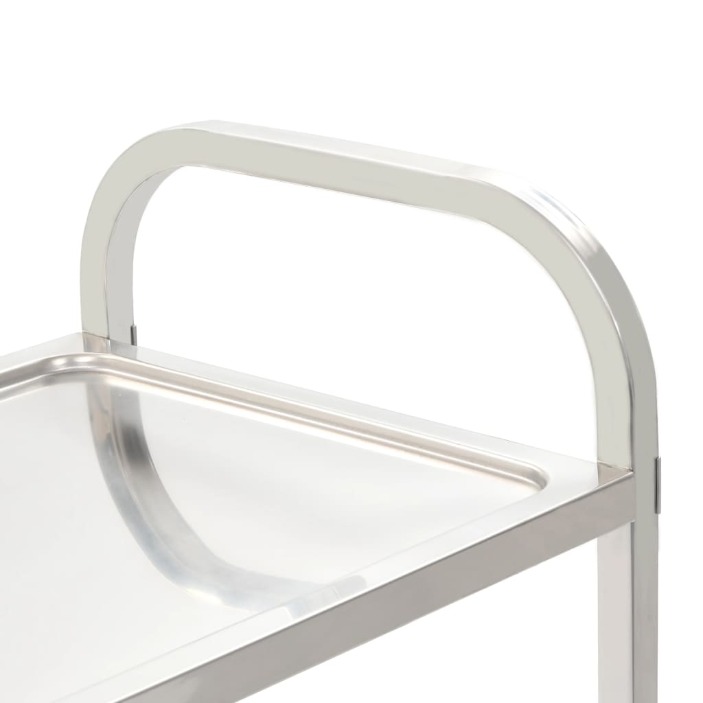 2-Stufiger Servierwagen 95 x 45 x 83,5 cm Edelstahl
