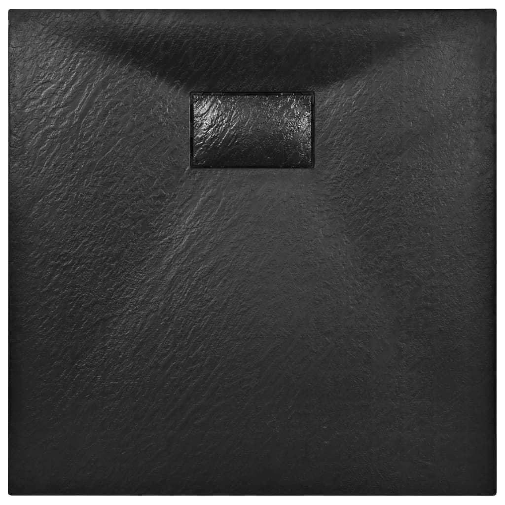 Duschwanne SMC Schwarz 80×80 cm
