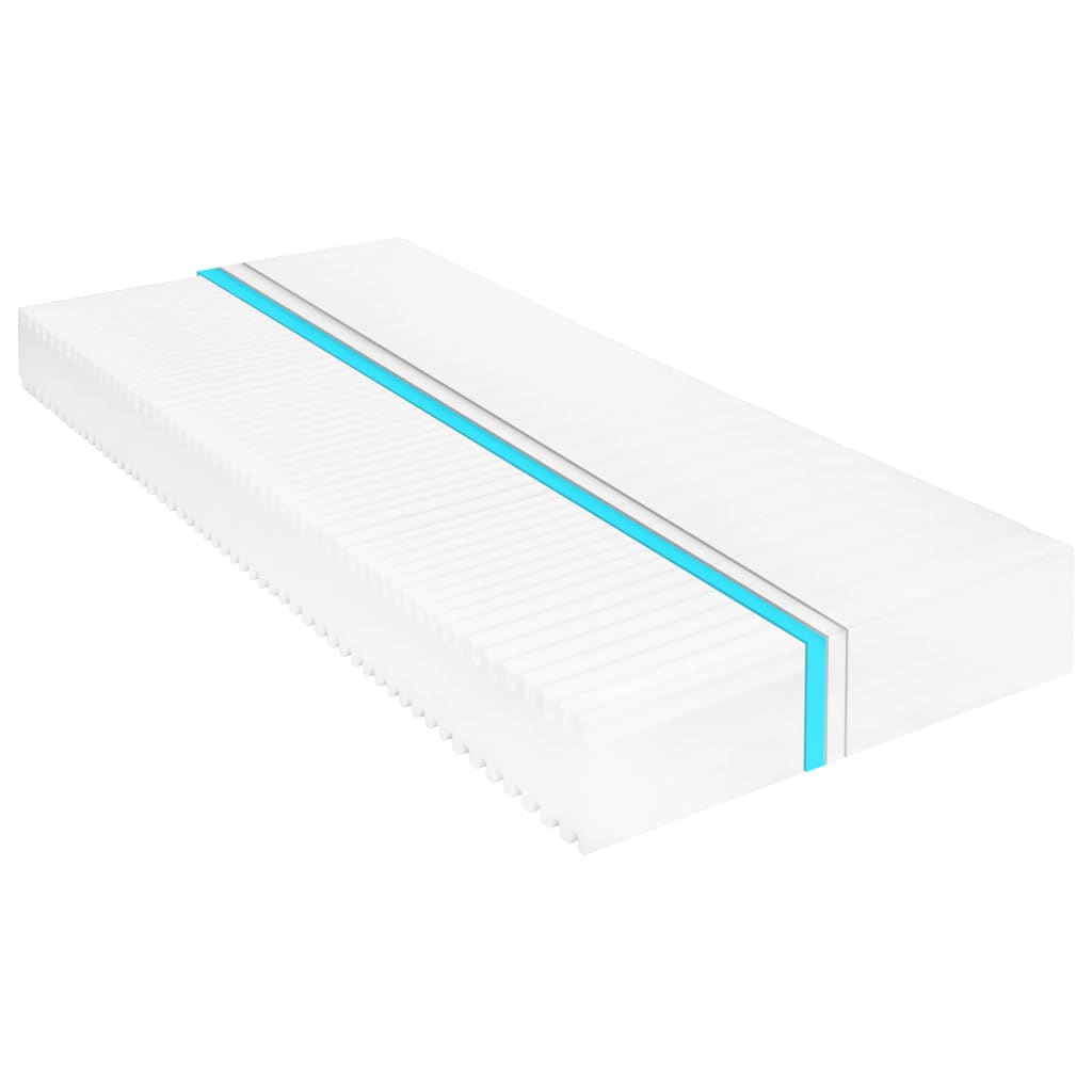 Mattress 160 x 200 cm 7 zones PU foam 16 cm H2 H3