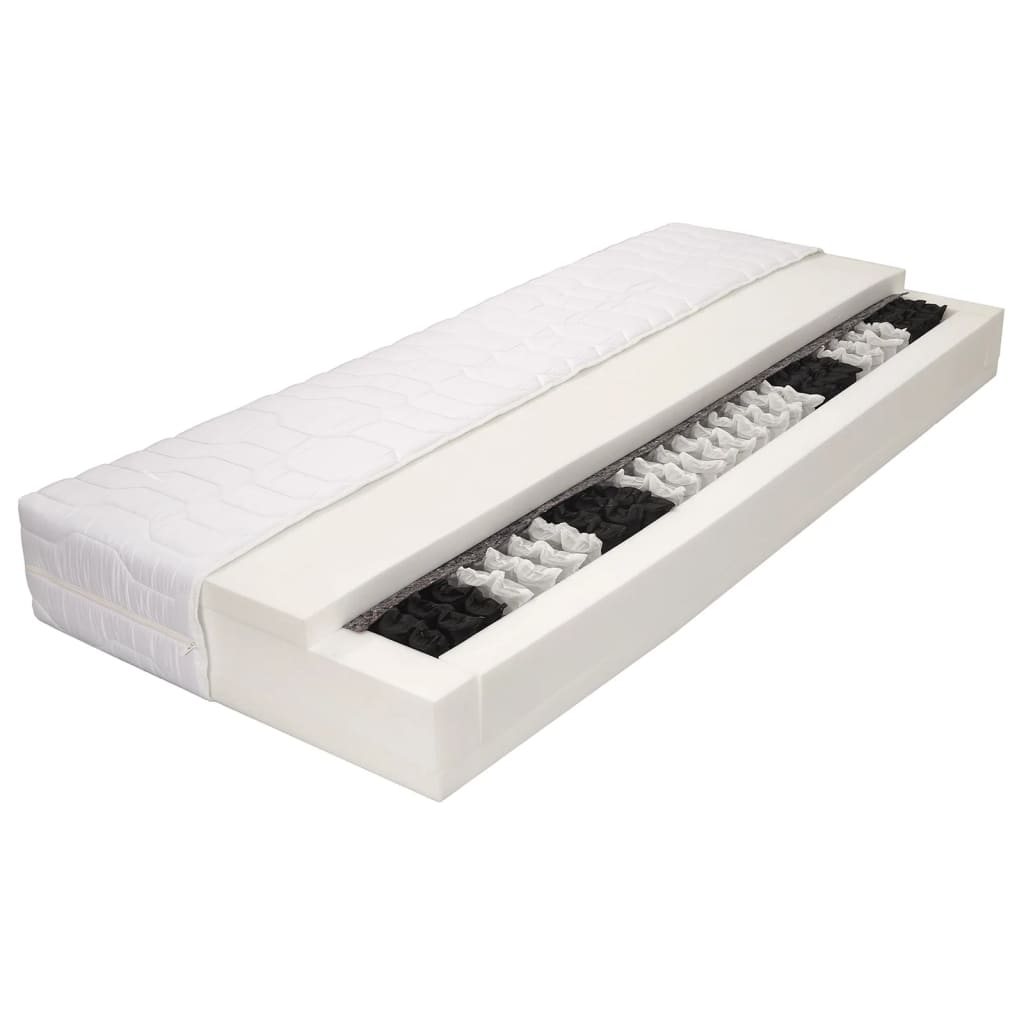 Mattress 80 x 200 cm 7 zones pocket springs 20 cm H3