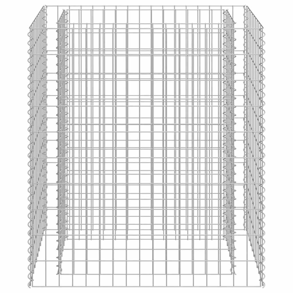 Gabionen-Hochbeet Verzinkter Stahl 90×50×100 cm