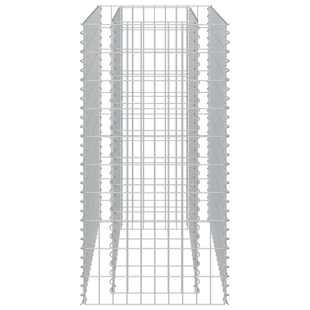 Gabionen-Hochbeet Verzinkter Stahl 90×50×100 cm