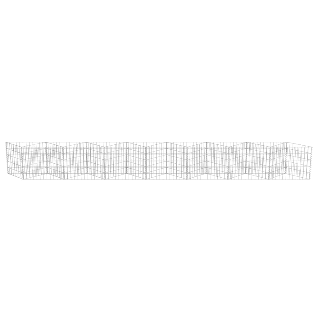 Gabionenwand Verzinkter Stahl 450×30×50 cm