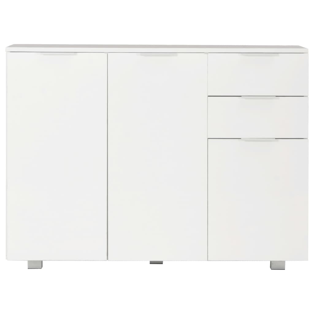 Sideboard Hochglanz-Weiß 107x35x80,5 cm