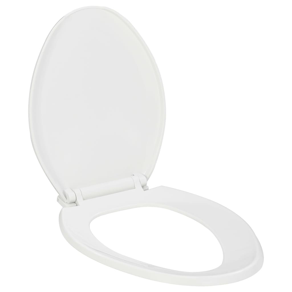 Toilettensitz mit Absenkautomatik und Quick-Release-Design Weiß