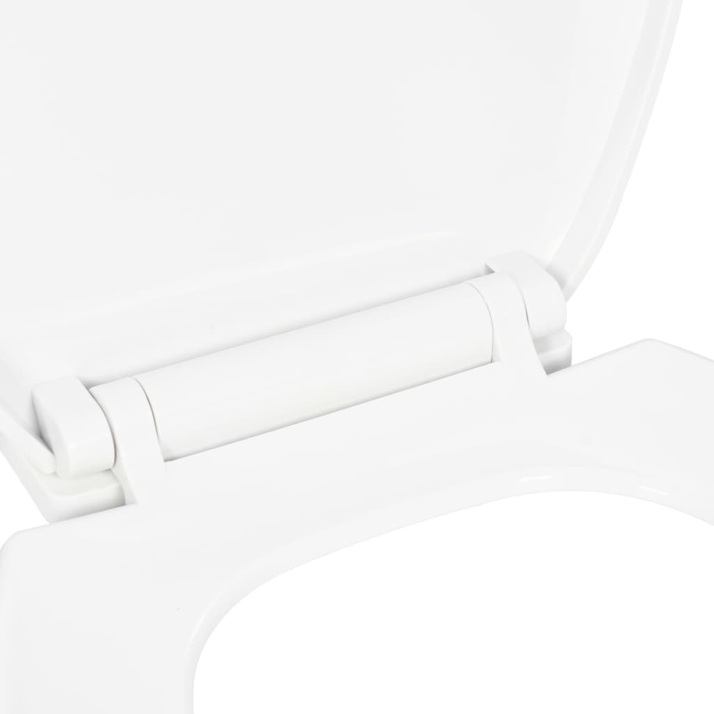 Toilettensitz mit Absenkautomatik und Quick-Release-Design Weiß
