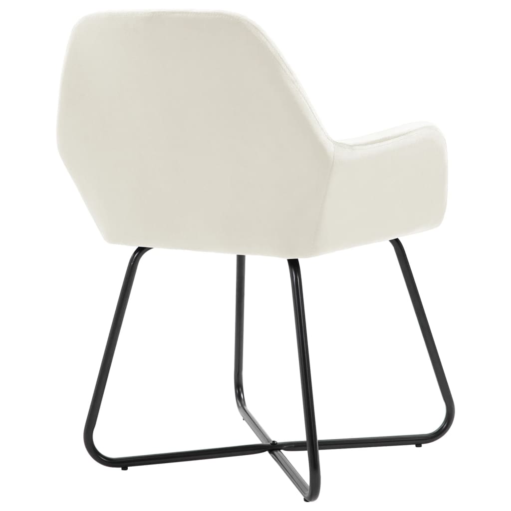 Dining Chairs 2 pcs. Cream Velvet